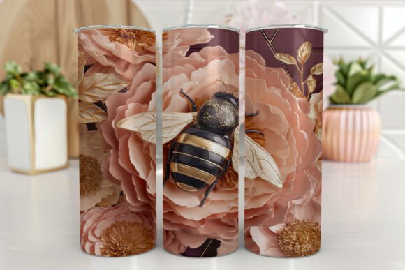 3D Bee Honeycomb Sublimation 20 Oz Graphics Freebies