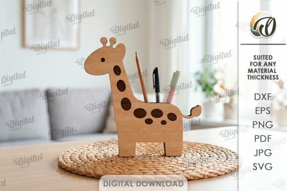 3D Giraffe Stand Organizer Laser Cut: A Digital Publisher’s Review