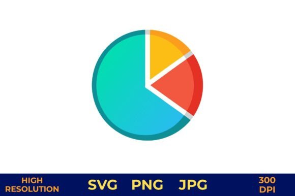3D Pie Chart with Vibrant Color Segments Graphics and Illustrations Review
