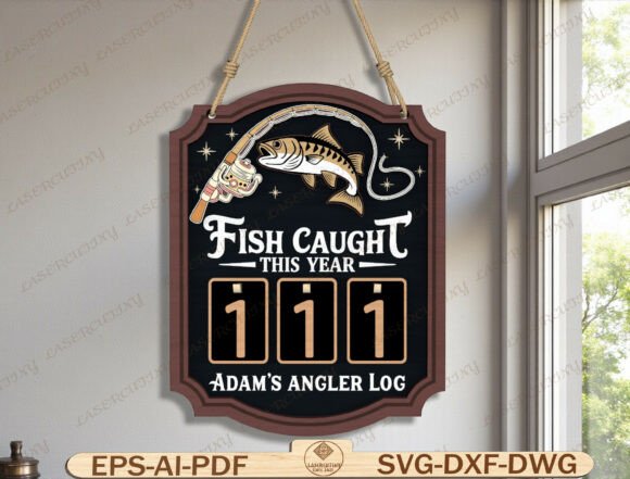Cozy Fishing Tracker Graphics for Your Handmade Business