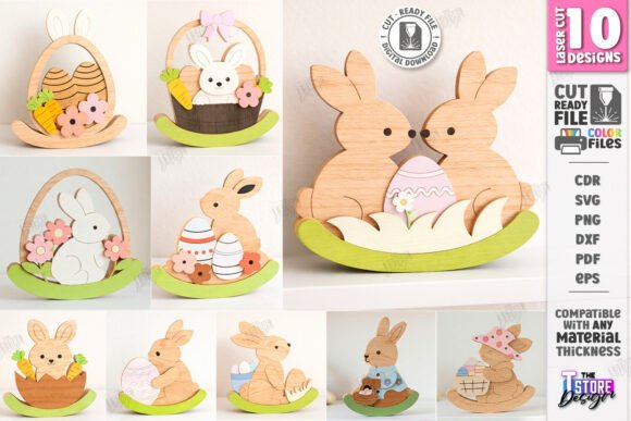 Easter Bunny Rocker Laser Cutting and Spring Amp Design