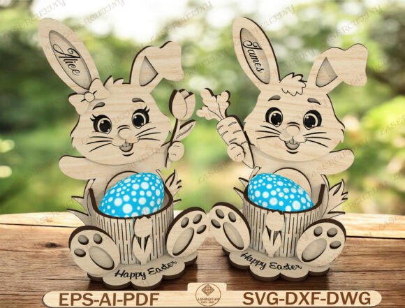 Easter Egg Holder Laser Cut File: A Versatile Graphic Template for Seasonal Branding