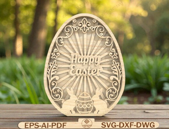 Easter Egg Laser Cut File: A Spring Graphic Template for Polished Content Publishing