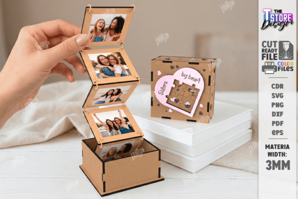 Galantines Day Photo Memory Box Laser Cutting and Boxes