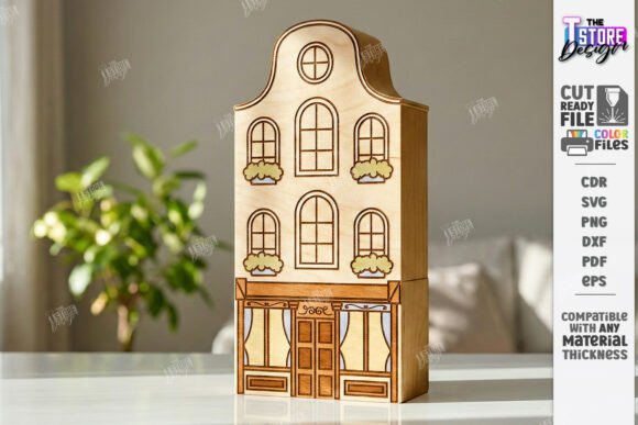 Miniature Village Block Toy Laser Cut for Creative Sellers