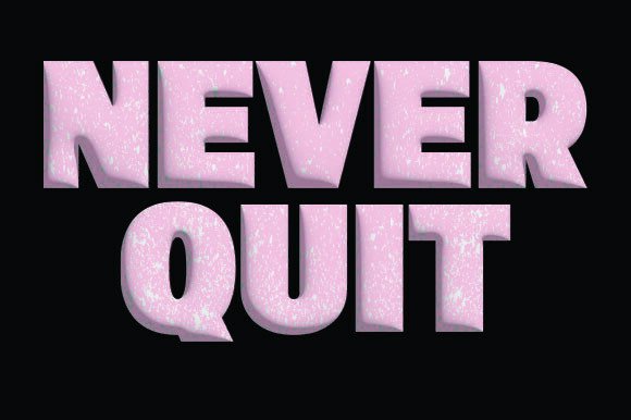 Never Quit 3D Print Designs: Graphics and Crafts Review