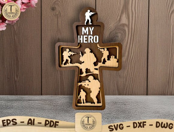 Patriotic Memorial Decor SVG for Laser Cutting and Home Decor